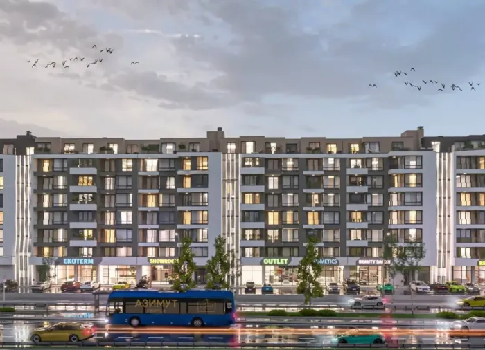 Четырёхкомнатная квартира 128 м² с тремя спальнями в Azimuth Ring, Бургас