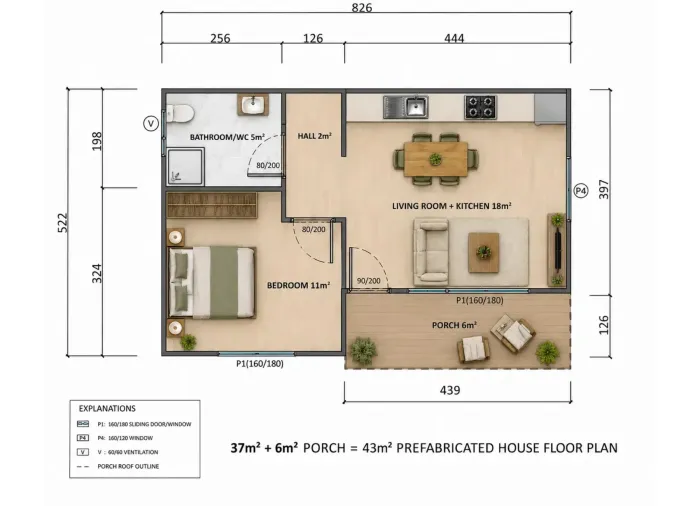 Модульний будинок 43 м² в Banja Forest Residence - Врнячка-Баня