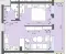 1-комнатная Orchard A404 55.85 м² | 200 м от лифта | Банско