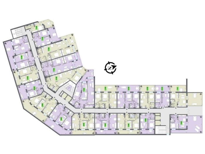 3-Room Apartment with Veranda 94 m²